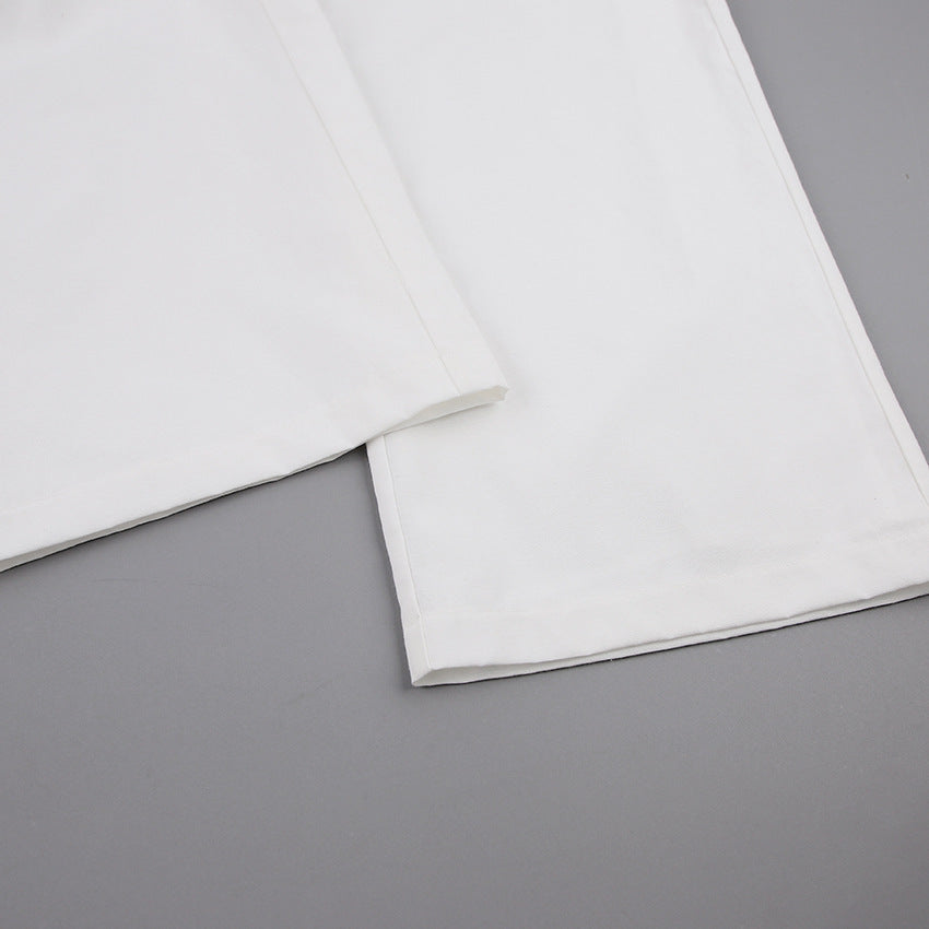 Easygoing Style: Women’s Cotton & Linen Suspender Vest and Wide Leg Pants Outfit