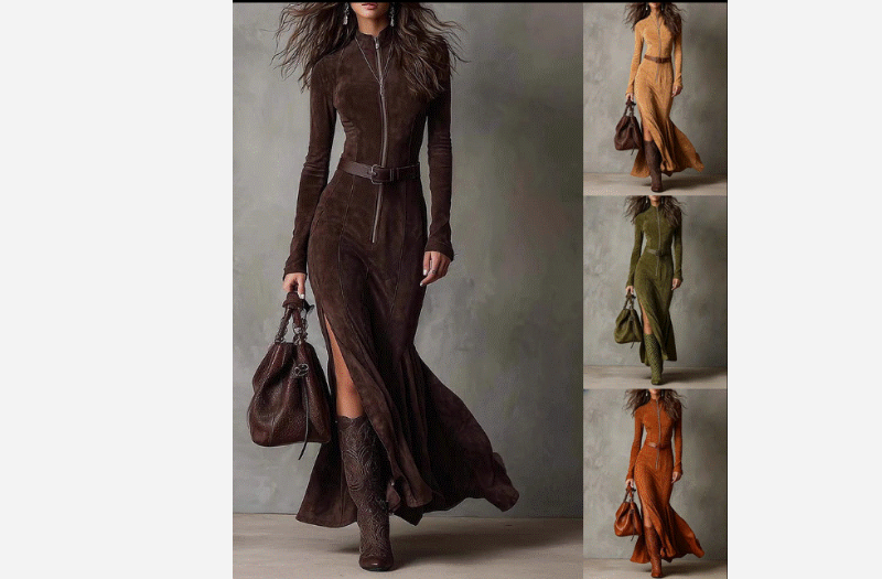 Women's retro cowboy dress