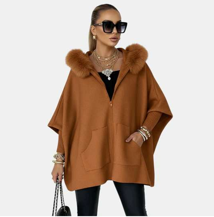 Luxury hooded cardigan