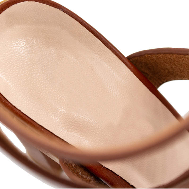 Elegant Plus-Size Sandals with Chunky Heels – Style Meets Stability
