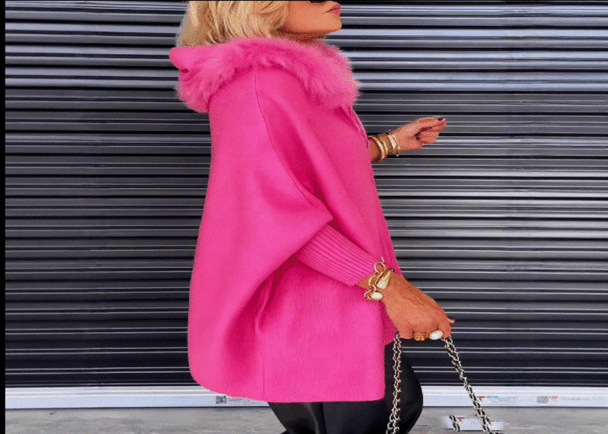 Luxury hooded cardigan