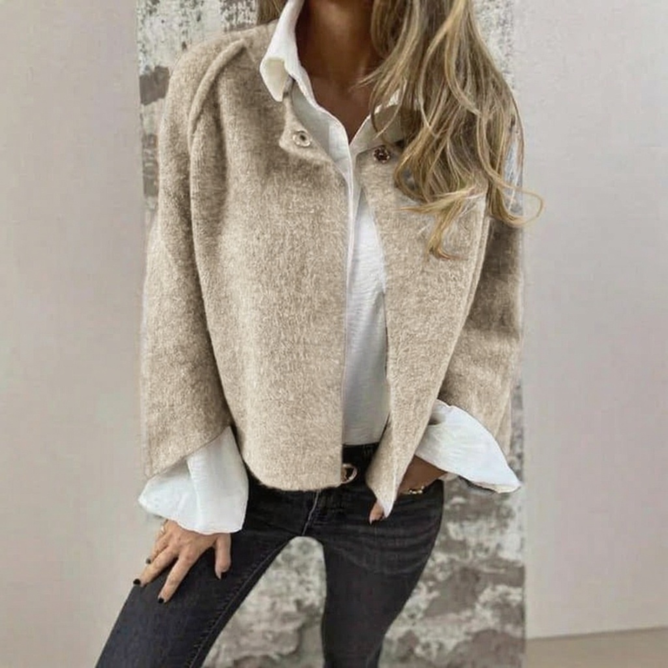 Luxe Cashmere Batwing Jacket