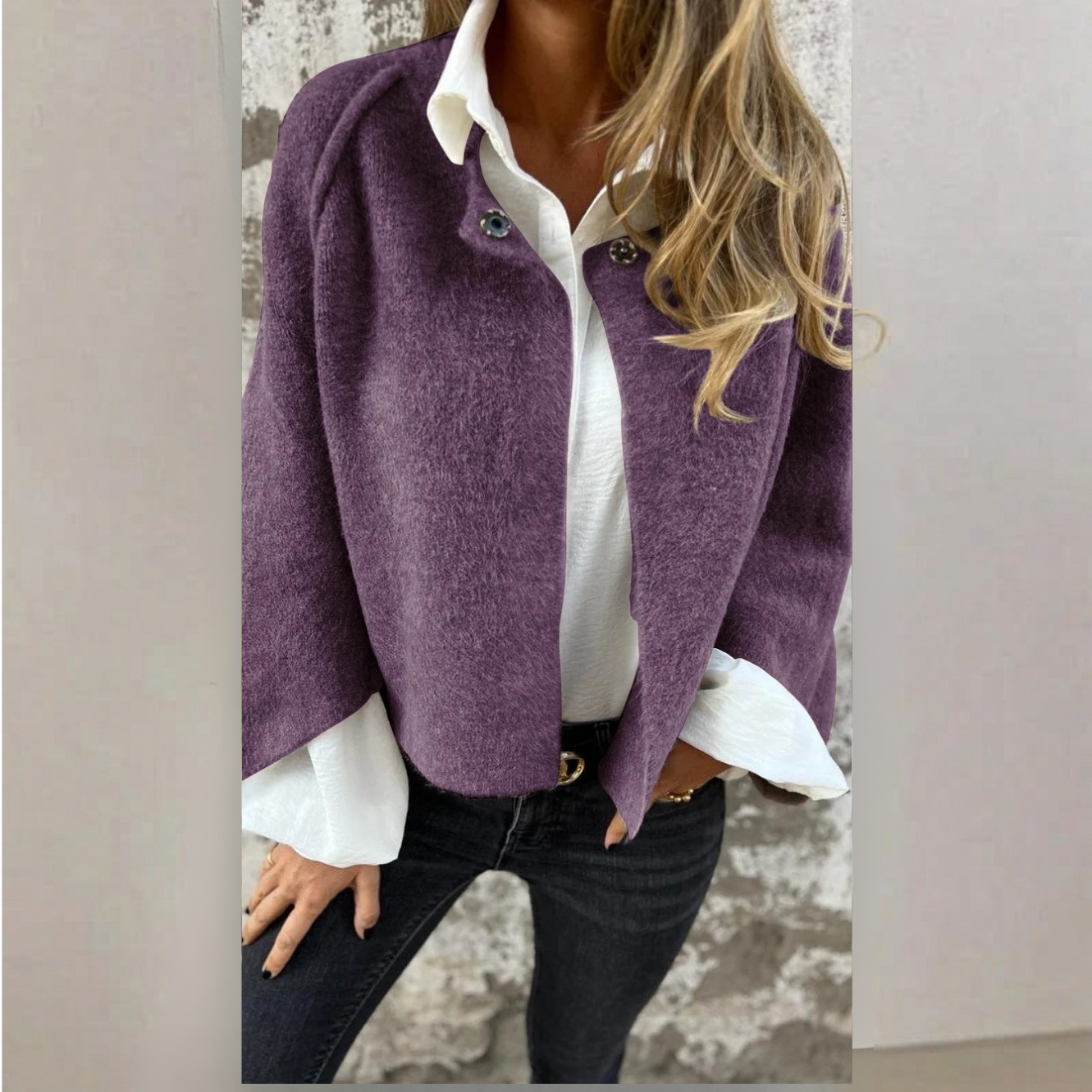 Luxe Cashmere Batwing Jacket