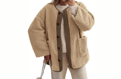 Women's Warm Winter Collarless Jacket