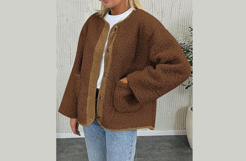 Women's Warm Winter Collarless Jacket