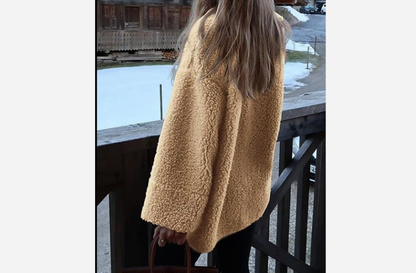 Women's Warm Winter Collarless Jacket