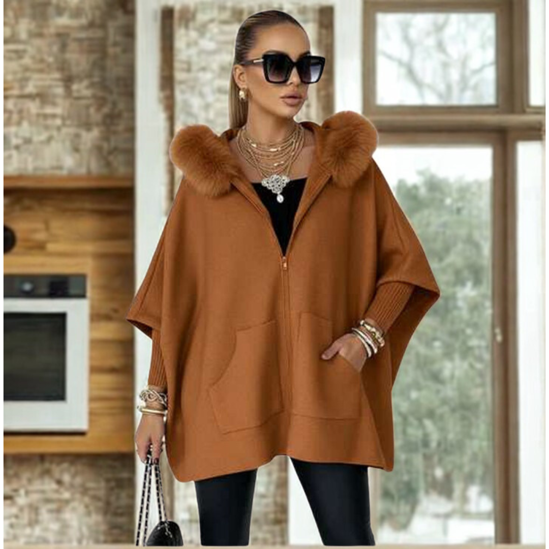 Luxury hooded cardigan