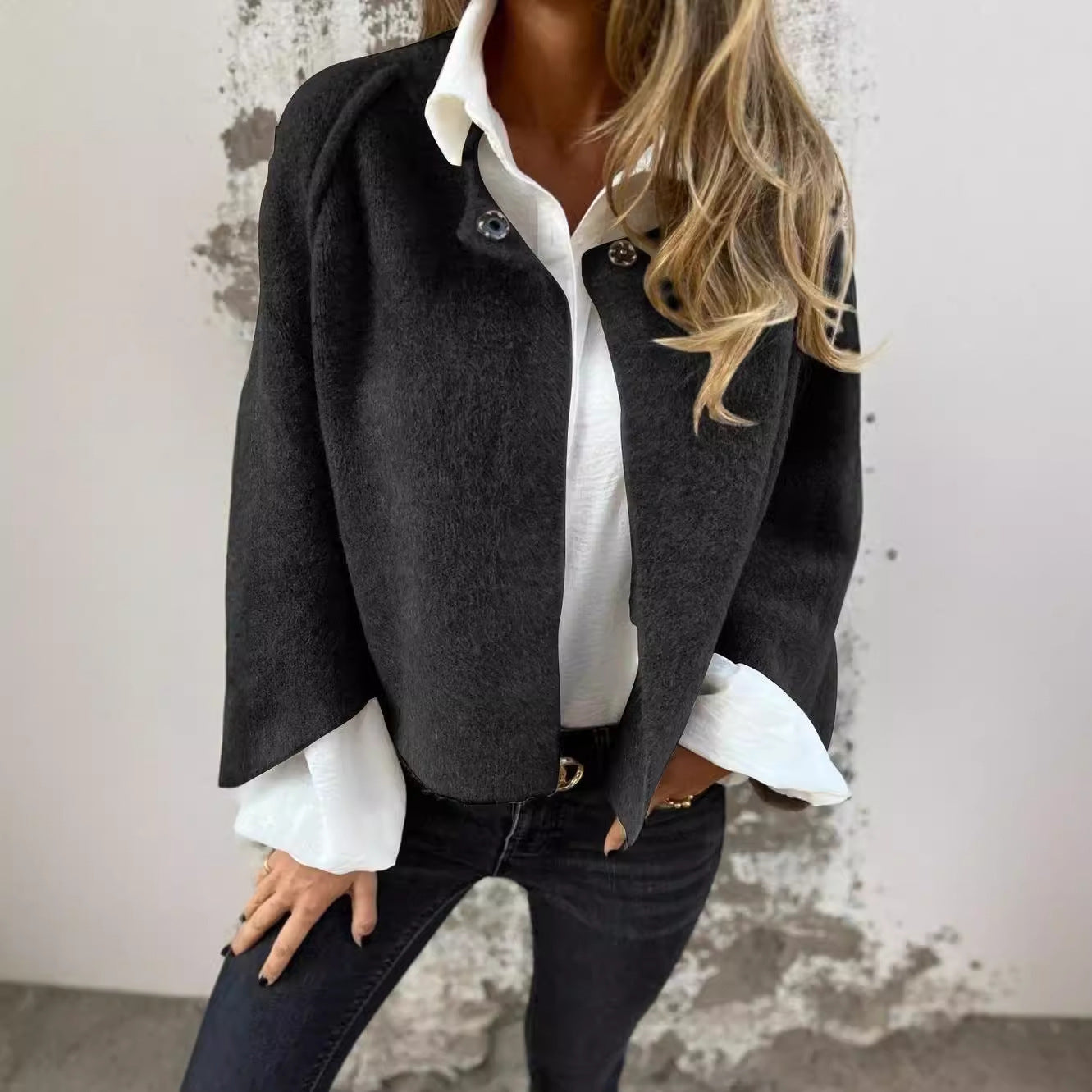 Luxe Cashmere Batwing Jacket