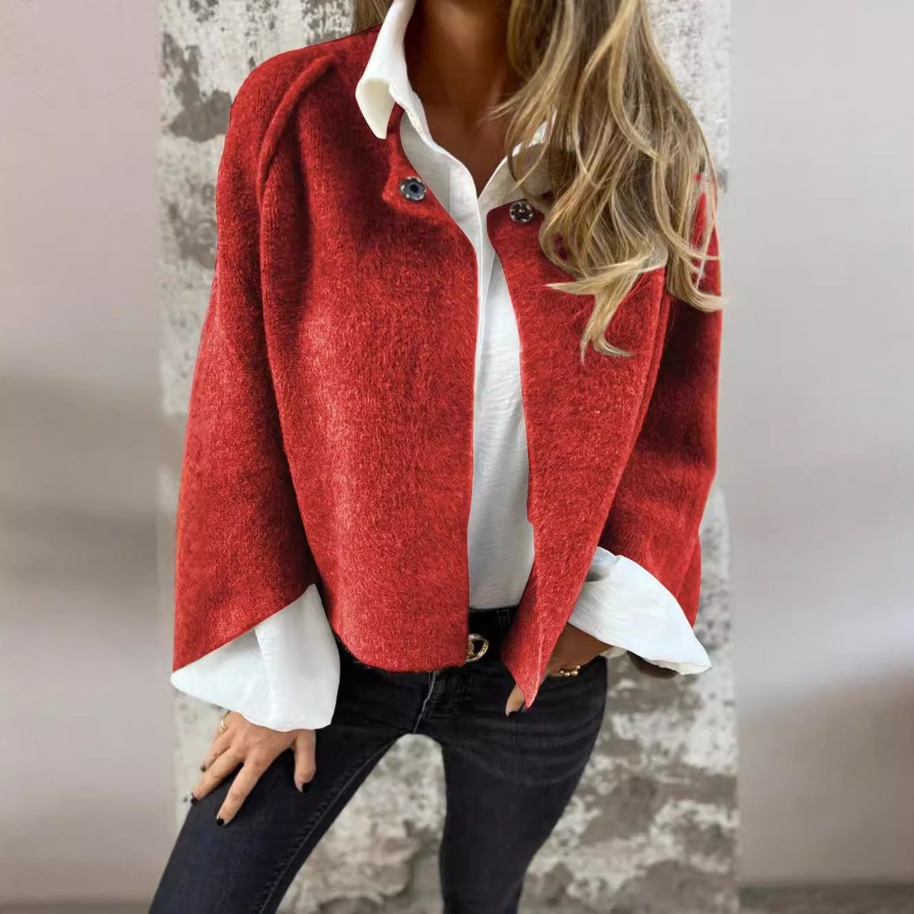 Luxe Cashmere Batwing Jacket
