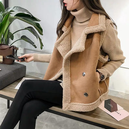 Stylish Soft Suede Knit Vest for Women